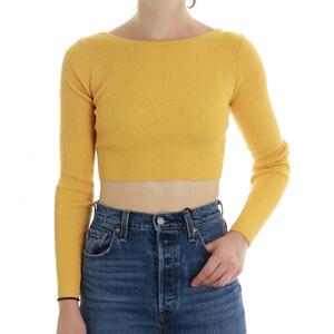 MAGLIA INCROCIATA GIALLO